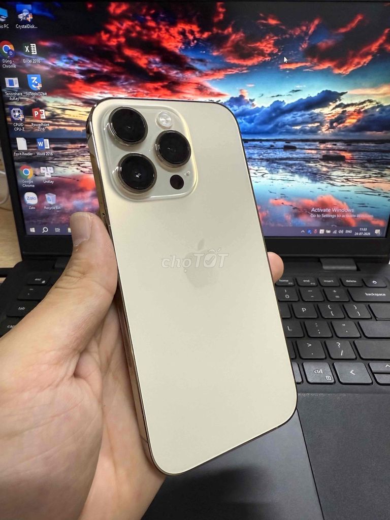 Apple iPhone 14 Pro 128GB Vàng. Mua bán Điện thoại tại Quận Ninh Kiều Cần Thơ được đăng bởi Lê Trí Dũng hình 1