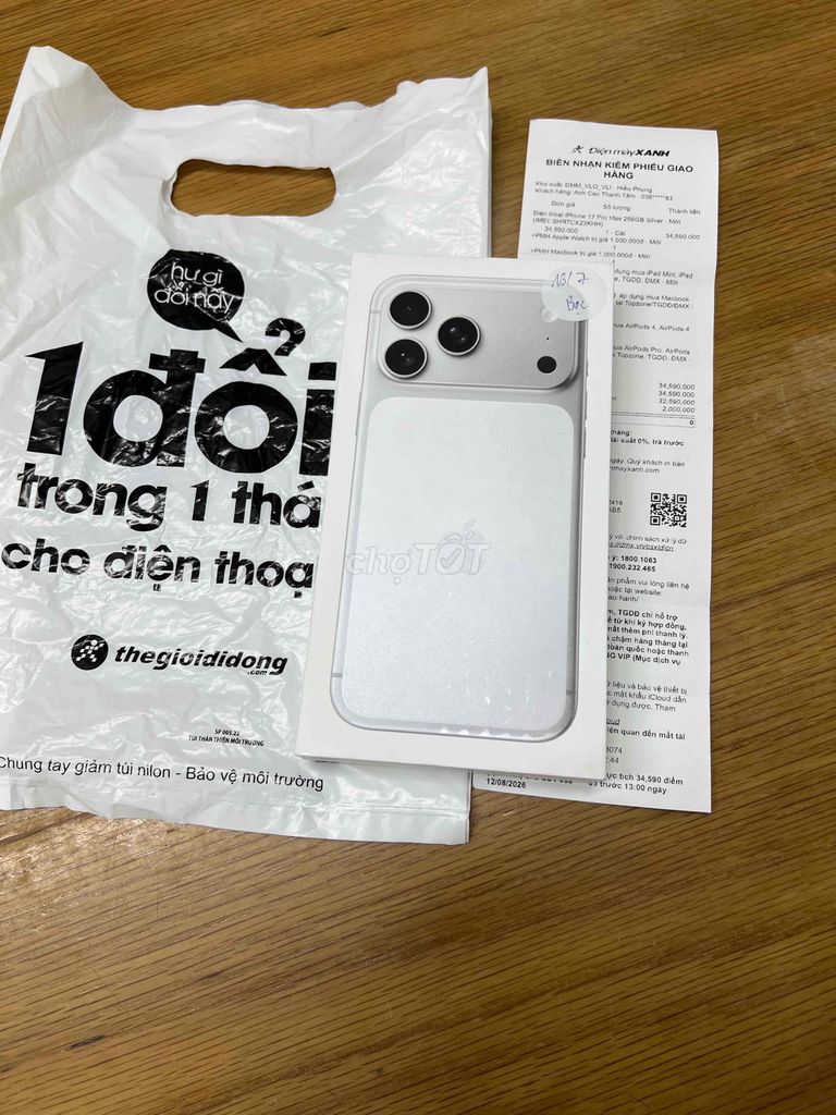 17 Pro Max 256GB vn/a New 100% vừa acti. đủ 12th. Mua bán Điện thoại tại Quận Ninh Kiều Cần Thơ được đăng bởi Khải mobile hình 1