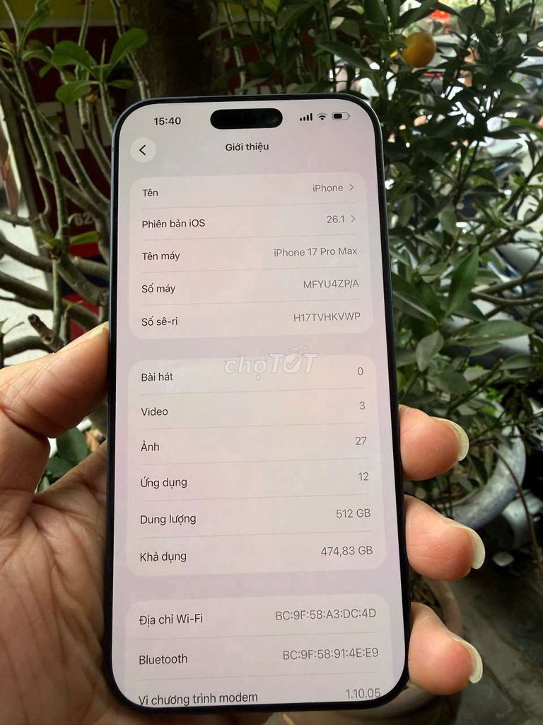 Apple iPhone 17 Pro Max 512GB Việt Nam. Mua bán Điện thoại tại Quận Hai Bà Trưng Hà Nội được đăng bởi bùi hữu liêm  hình 1