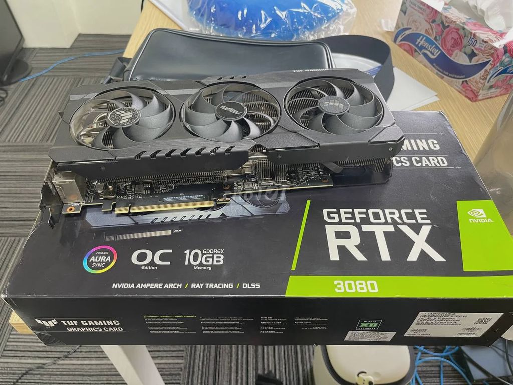 Card đồ họa ASUS RTX 3080 TUF 10GB Đen. Mua bán Linh kiện (RAM, Card...) tại Quận Đống Đa Hà Nội được đăng bởi Dương Việt Hùng hình 1