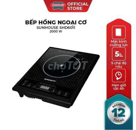 Bếp hồng ngoại sunhouse mới 97%