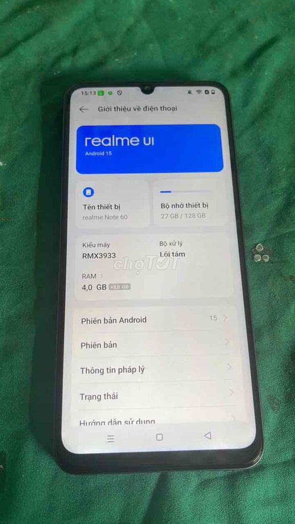 Realme Note 60 128GB Đen 99% mới. Mua bán Điện thoại tại Thành phố Quảng Ngãi Quảng Ngãi được đăng bởi Tony Hoàng hình 1