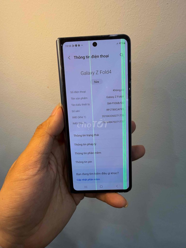 Samsung Z Fold 4 256GB Xám 2 sim. Mua bán Điện thoại tại Quận Đống Đa Hà Nội được đăng bởi Ng Hoang Anh hình 1