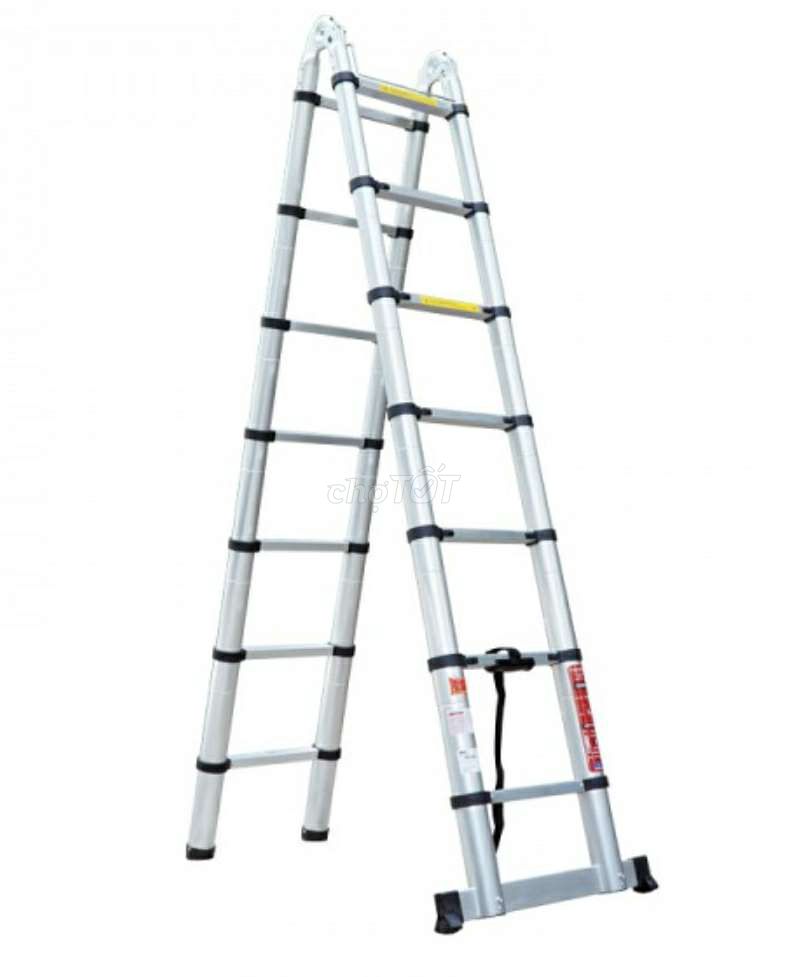 Thang nhôm rút gọn Bạc gấp gọn. Mua bán Nội thất, đồ gia dụng khác tại Thành phố Vũng Tàu Bà Rịa - Vũng Tàu được đăng bởi Mạnh Vũ hình 1