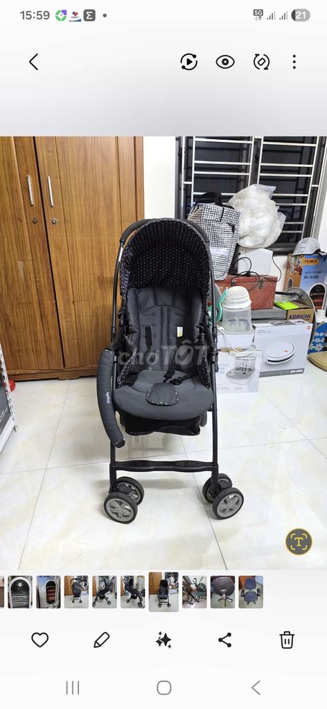 Xe đẩy Aprica Karoon Đen gấp gọn. Mua bán Mẹ và bé tại Quận Kiến An Hải Phòng được đăng bởi Nguyễn Tuấn Anh hình 1