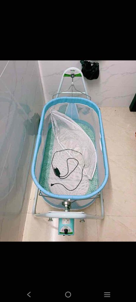 Nôi điện S-baby Xanh dương cho bé. Mua bán Mẹ và bé tại Quận Sơn Trà Đà Nẵng được đăng bởi hara hình 1