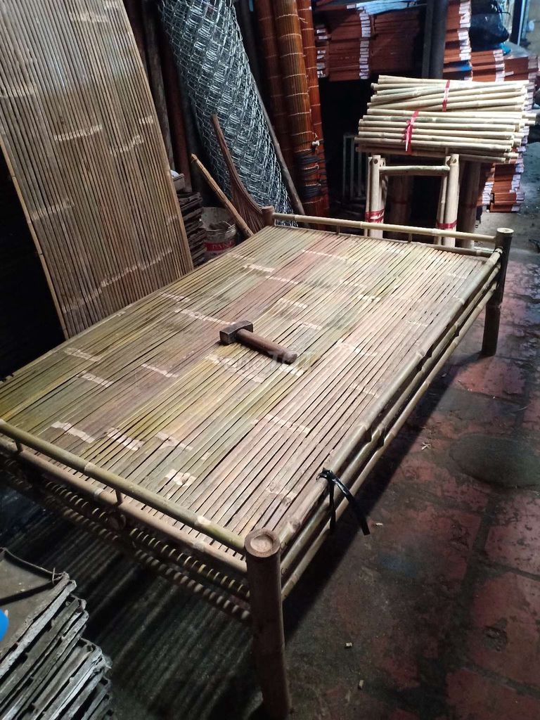Giường tre tự nhiên mộc mạc, tinh tế. Mua bán Giường, chăn ga gối nệm tại Quận 12 Tp Hồ Chí Minh được đăng bởi Tre Trúc Thanh Hoa hình 1