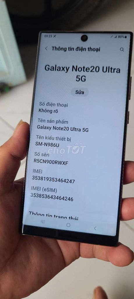 Samsung Note 20 Ultra 5G 128GB Đồng. Mua bán Điện thoại tại Quận Ninh Kiều Cần Thơ được đăng bởi MUA BÁN VÌ ĐAM MÊ hình 1