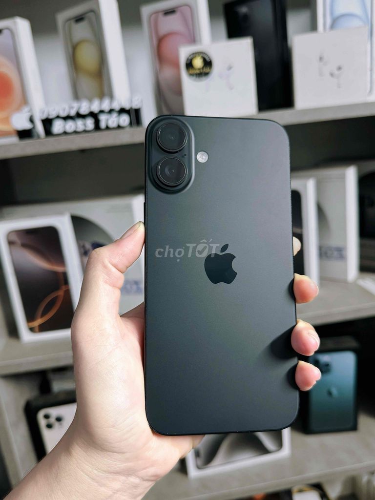💁🏿iPhone 16 Plus 128Gb Đen 2 sim vật lý - full. Mua bán Điện thoại tại Thị xã Bến Cát Bình Dương được đăng bởi Boss Táo hình 1