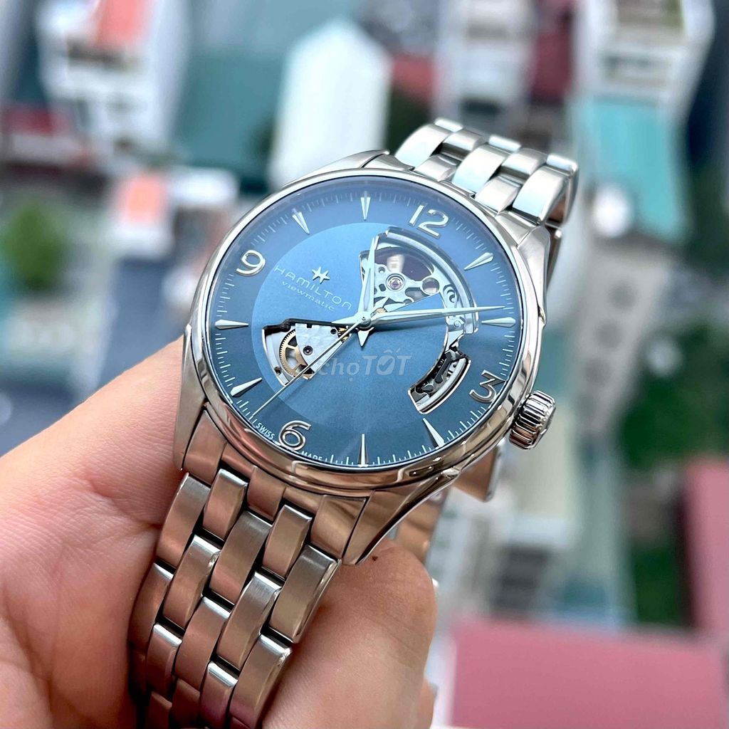 Hamilton Jazzmaster Open Heart ice blue. Mua bán Đồng hồ tại Quận Bắc Từ Liêm Hà Nội được đăng bởi binhnguyen hình 1