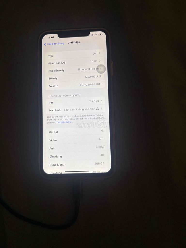iPhone 11 Pro Max 256GB Bạc. Mua bán Điện thoại tại Thành phố Thủ Đức Tp Hồ Chí Minh được đăng bởi Trần Hiếu Thảo hình 1
