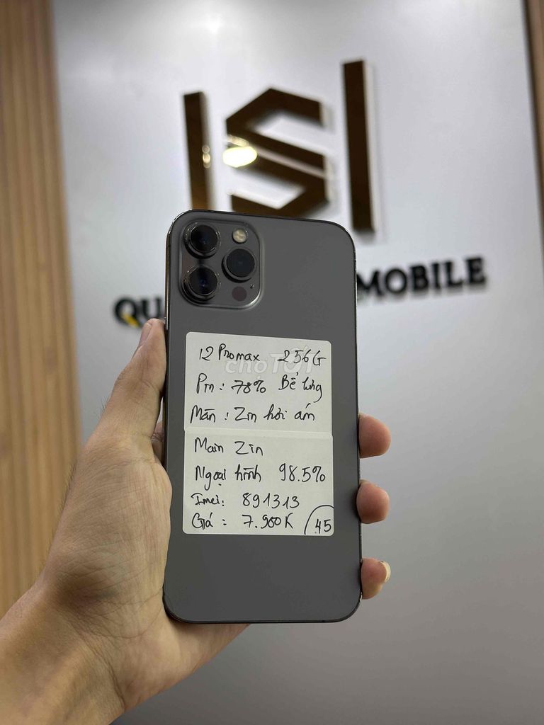 12 Pro Max 256GB/ BAO NỢ XẤU. Mua bán Điện thoại tại Quận 12 Tp Hồ Chí Minh được đăng bởi Sang Mobile hình 1