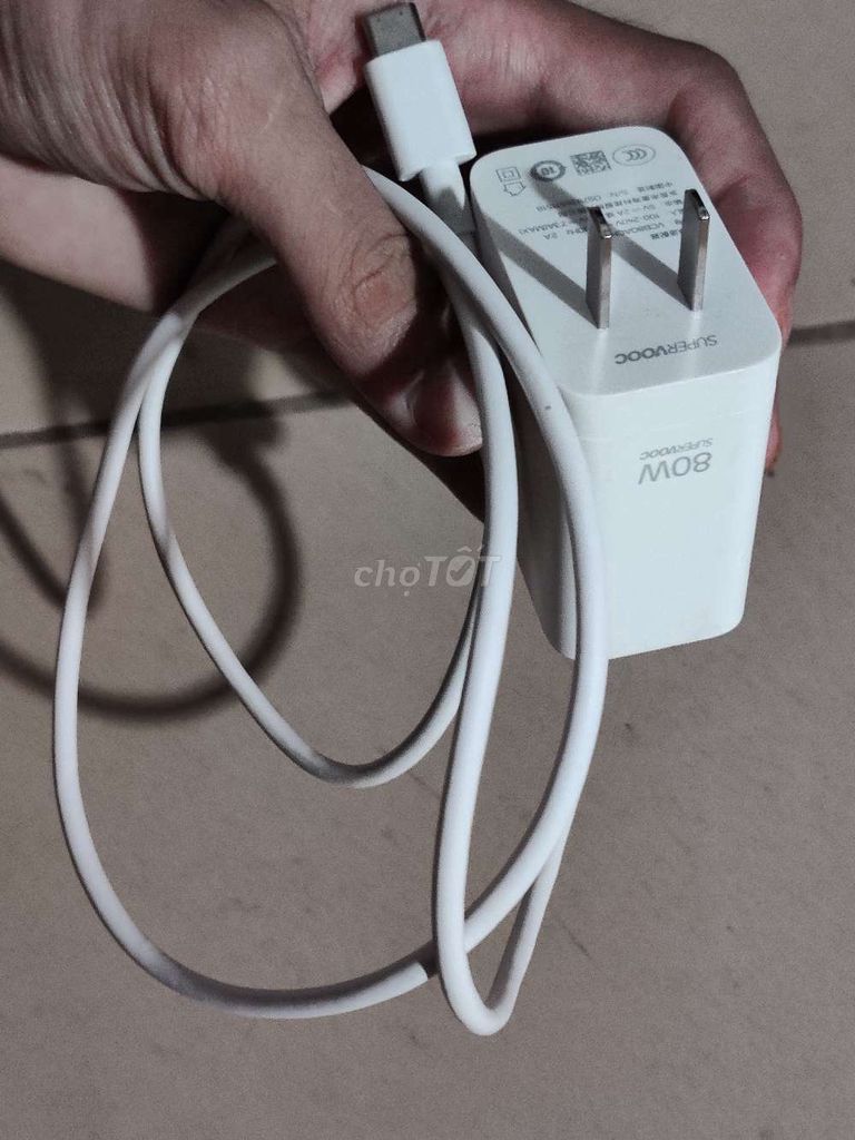 Sạc điện thoại 80W Trắng Android. Mua bán Phụ kiện (Màn hình, Chuột...) tại Huyện Việt Yên Bắc Giang được đăng bởi SONW hình 1