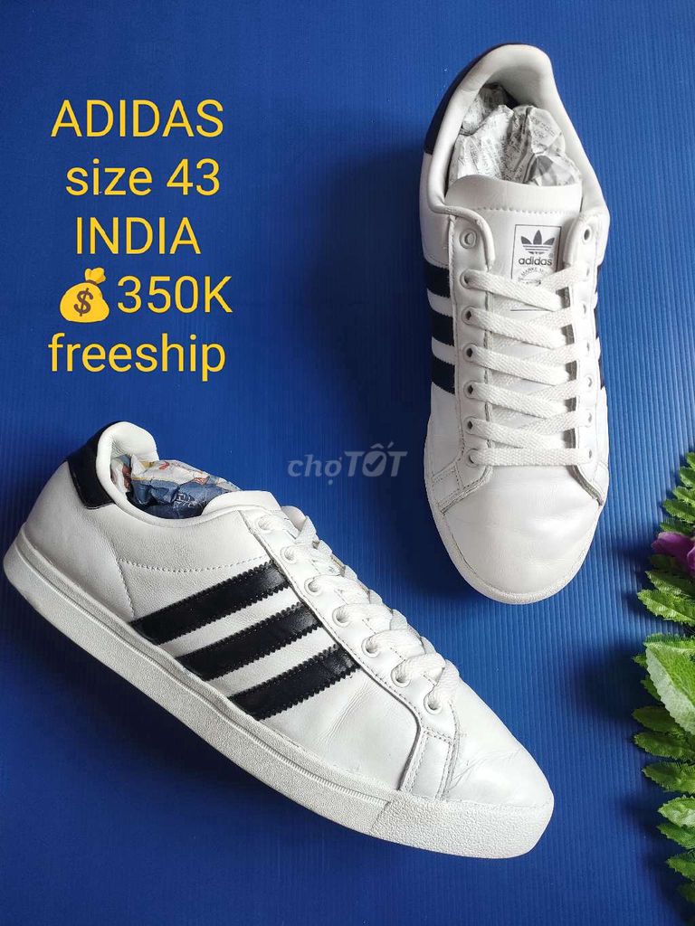 Adidas size 43 xuất xứ India chính hãng siêu đẹp