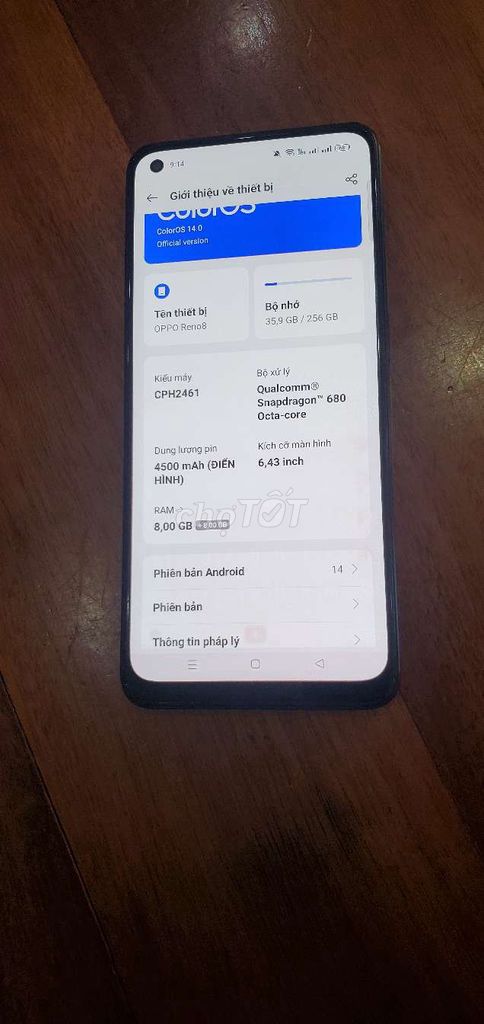 Oppo Reno 8Z 5G 256GB Đen. Mua bán Điện thoại tại Quận Ninh Kiều Cần Thơ được đăng bởi Mua bán trao đổi  hình 1