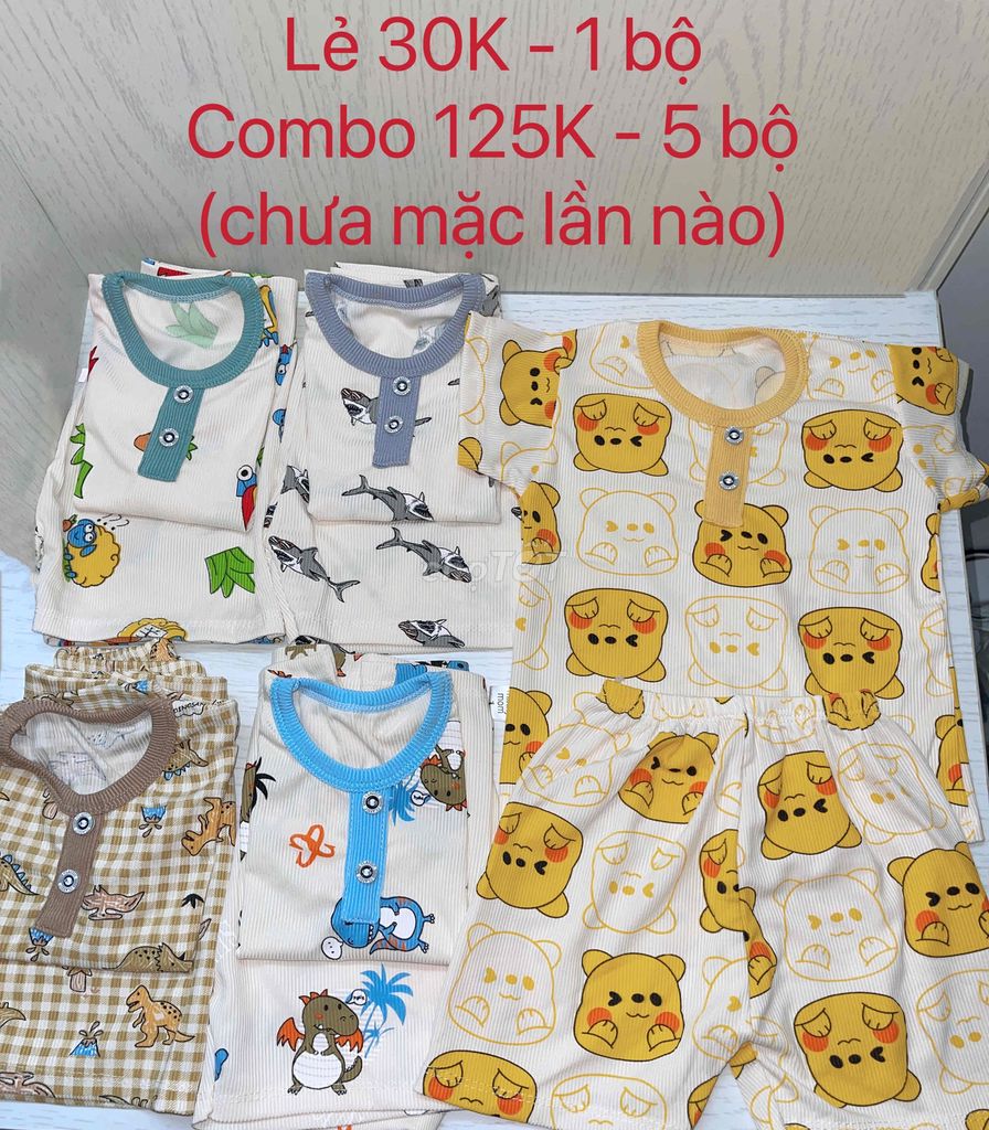 Đồ bộ ngắn cho bé dưới 8kg