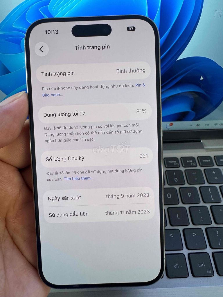 Apple iPhone 15 Pro 256GB Natural Titanium. Mua bán Điện thoại tại Quận 6 Tp Hồ Chí Minh được đăng bởi QUỐC THIÊN BÁN GÓP 0 ĐỒNG  hình 1