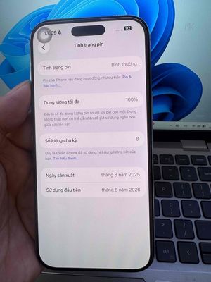 Apple iPhone Air 256GB Xanh 99% zin áp