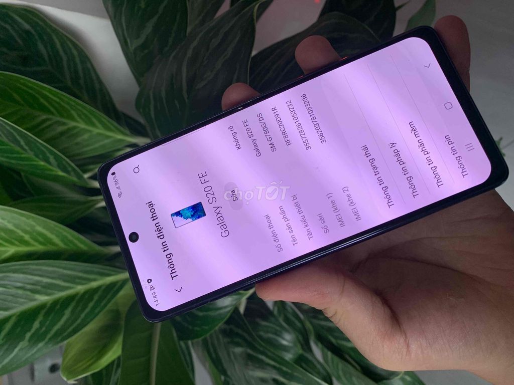 Samsung S20 FE Việt Nam 2sim 8/256 Snap865 KO bớt