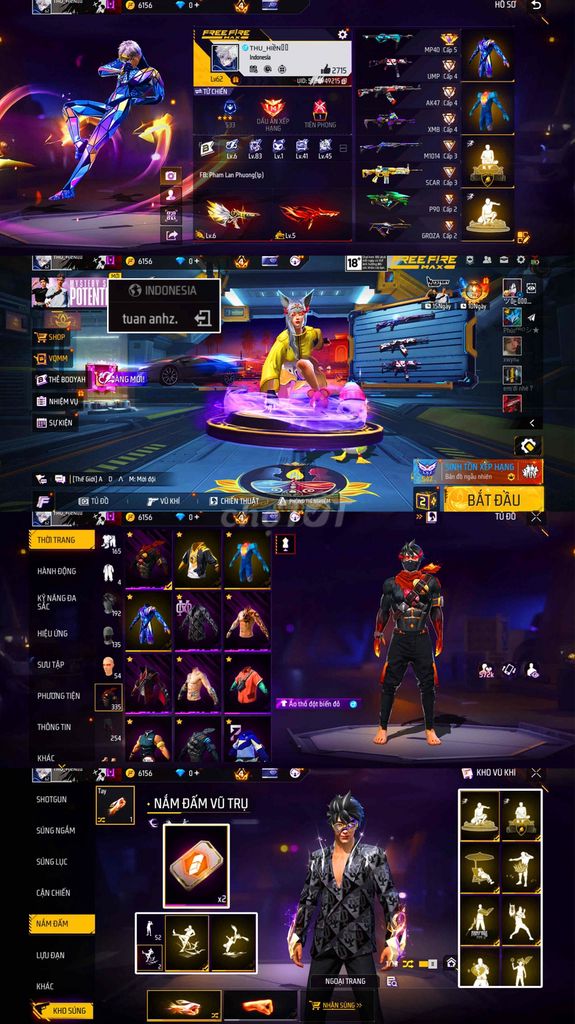Tài khoản game Free Fire. Mua bán Thiết bị chơi game tại Thành phố Sóc Trăng Sóc Trăng được đăng bởi lan phuong Phạm hình 1