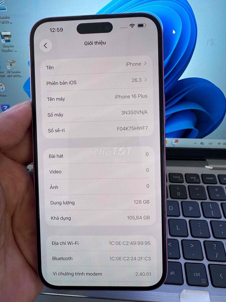 Apple iPhone 16 Plus 128GB Hồng Đã qua sử dụng. Mua bán Điện thoại tại Quận 6 Tp Hồ Chí Minh được đăng bởi QUỐC THIÊN BÁN GÓP 0 ĐỒNG  hình 1