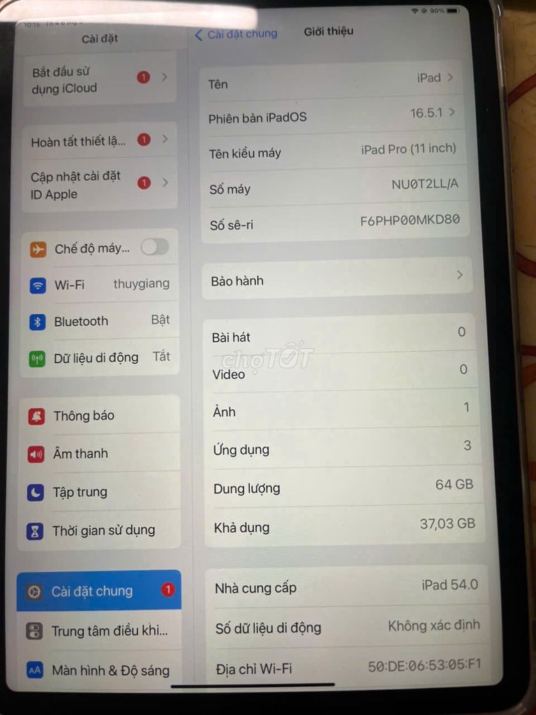 Apple iPad Pro 2018 64GB. Mua bán Máy tính bảng tại Quận Hải Châu Đà Nẵng được đăng bởi Trường Giang  hình 1