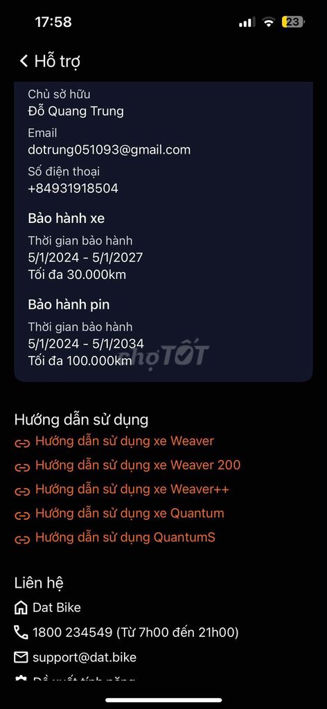 Bán xe quantum S0. Mua bán Xe máy tại Thành phố Thủ Đức Tp Hồ Chí Minh được đăng bởi trung hình 5