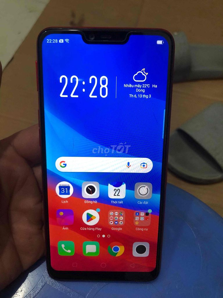 Oppo A3s Đỏ Đã sử dụng. Mua bán Điện thoại tại Quận Hà Đông Hà Nội được đăng bởi aduy hình 1
