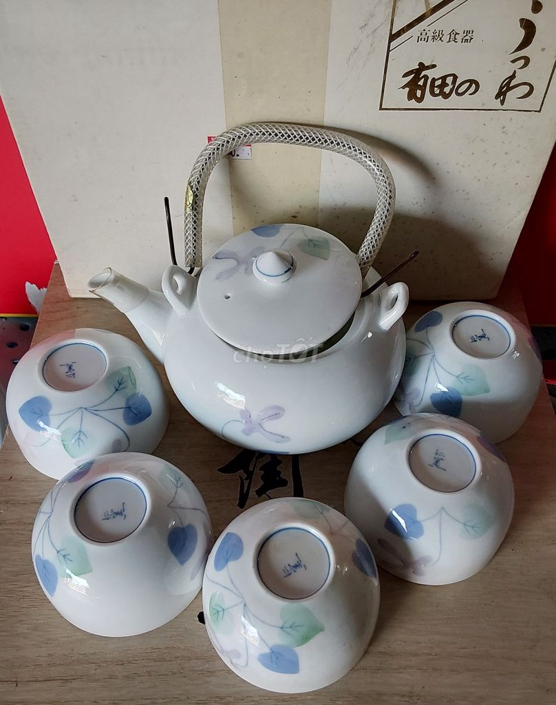 Bộ bình trà men thấu quang Nhật Bản. Mua bán Nội thất, đồ gia dụng khác tại Quận Bình Thuỷ Cần Thơ được đăng bởi tuấn hình 1