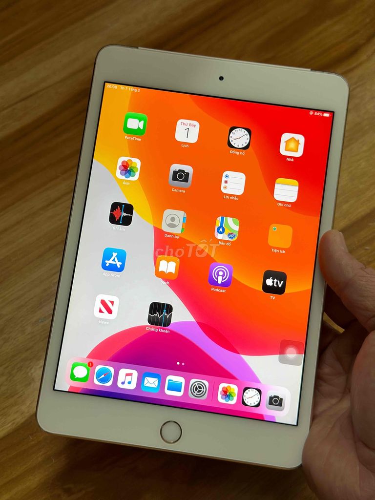 Ipad Mini 4 quốc tế wifi + 4G youtube game mượt