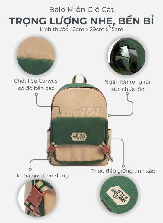 Cần thanh lý balo Yame Miền gió cát