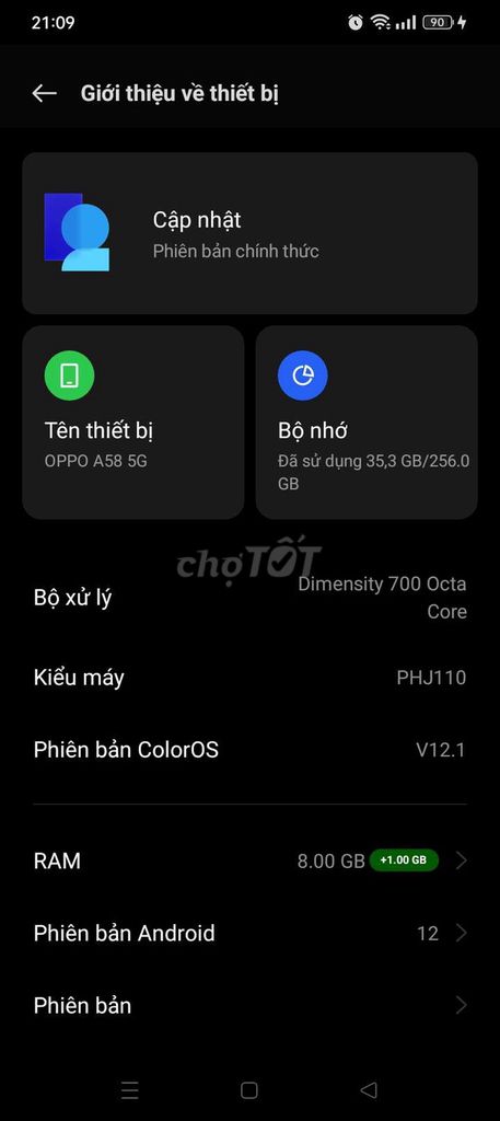 OPPO A58 5G 8GB/256GB Dimensity 700. Mua bán Điện thoại tại Quận Sơn Trà Đà Nẵng được đăng bởi Nguyễn Huy hình 1