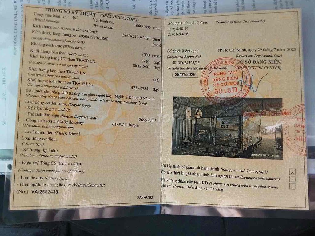 Cần bán xe tải 2 tấn. Mua bán Xe tải, xe ben tại Quận Gò Vấp Tp Hồ Chí Minh được đăng bởi Luan hình 4