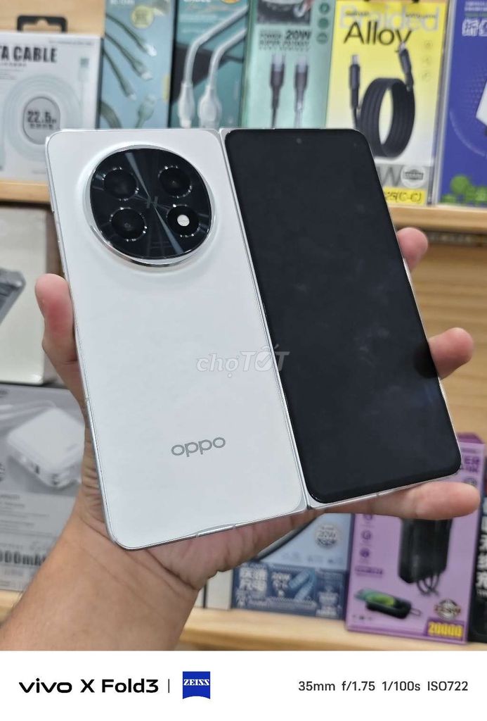 Oppo Find N5 512GB Trắng vân đá box sạc cáp. Mua bán Điện thoại tại Quận 8 Tp Hồ Chí Minh được đăng bởi Đam Mê Công Nghệ hình 1