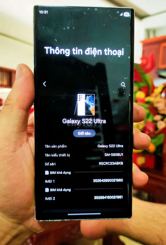 S22 Ultra 512G Đốm Màn Ko Nháy Nứt Lưng Pin Tốt. Mua bán Điện thoại tại Thành phố Đà Lạt Lâm Đồng được đăng bởi No Fix hình 1