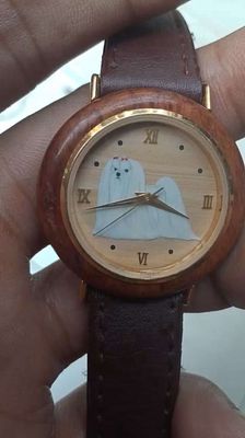Đồng hồ đeo tay dây da nữ mặt gỗ màu nâu. Mua bán Đồng hồ tại Quận 3 Tp Hồ Chí Minh được đăng bởi chơi vì dam me