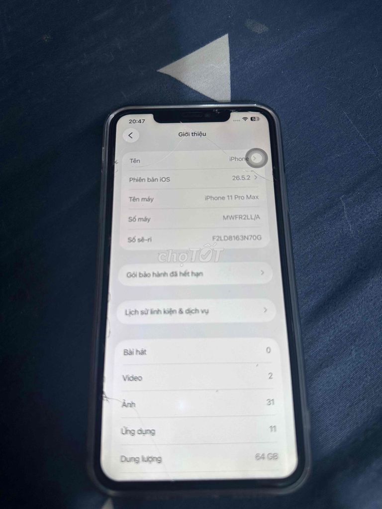 iPhone 11 Pro Max 64GB Xám Đã sử dụng. Mua bán Điện thoại tại Quận Hải Châu Đà Nẵng được đăng bởi minh  hình 1