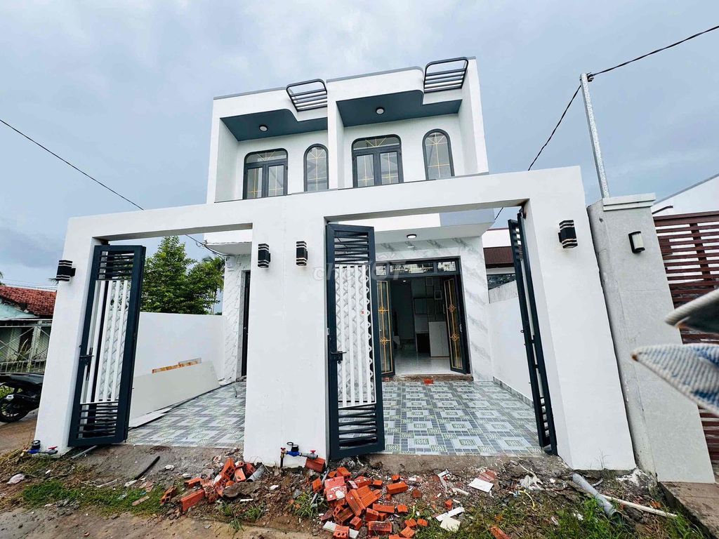 Nhà Mới 1 Lầu 2PN 2WC Ngay Chợ Kế Mỹ Đường QL50 Vào 300m - Sổ Hồng Sẵn