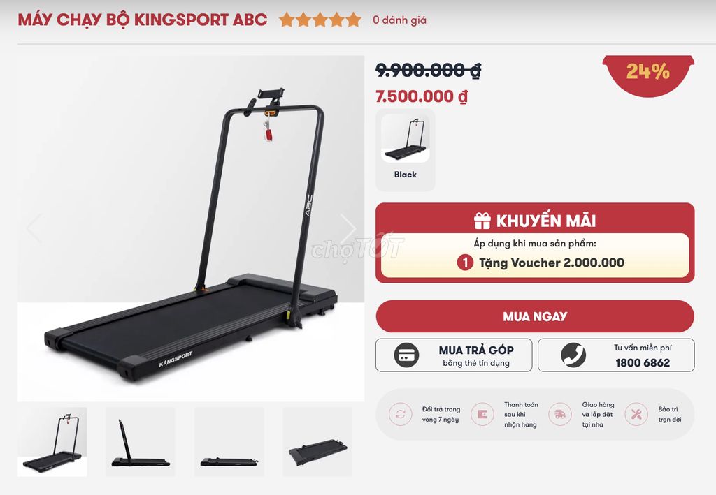 Bán Lại Máy Chạy Bộ Kingsport ABC - CÒN BẢO HÀNH