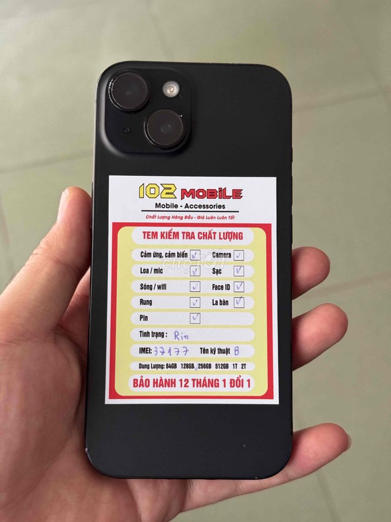 iPhone 15 128GB Đen máy đẹp keng chuẩn zin. Mua bán Điện thoại tại Thành phố Buôn Ma Thuột Đắk Lắk được đăng bởi Nguyễn Hoàng hình 1