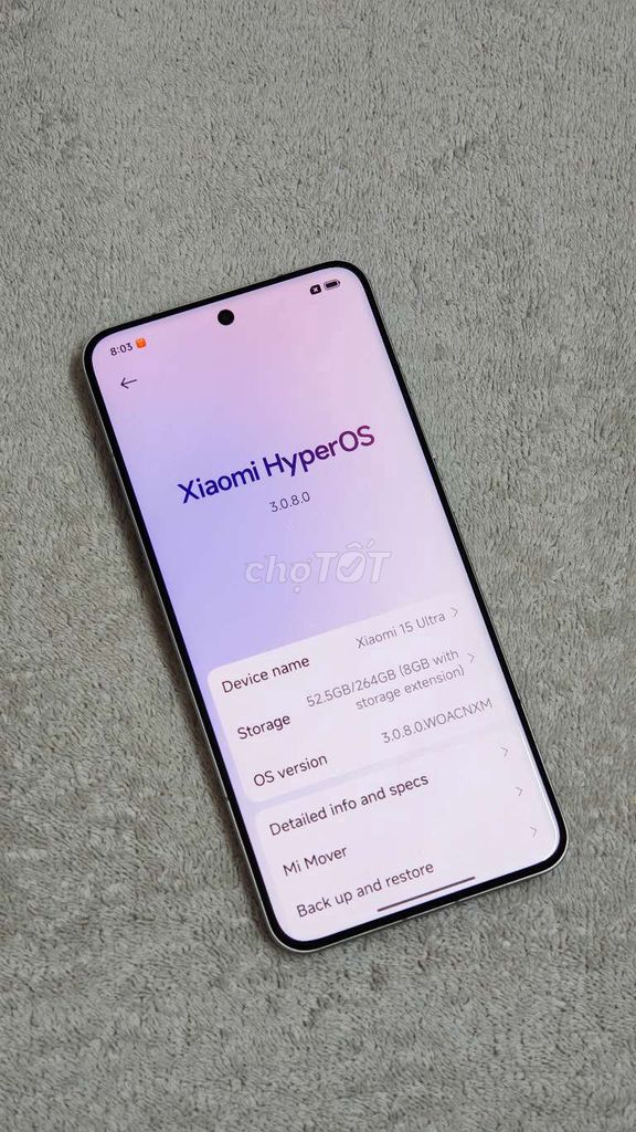 Xiaomi Mi 15 Ultra 256GB Bạc B or G. Mua bán Điện thoại tại Quận 1 Tp Hồ Chí Minh được đăng bởi Bảo SG hình 1