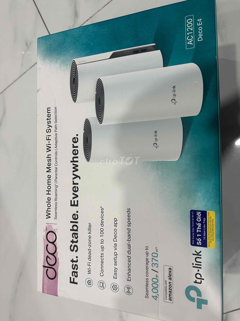 Bộ Mesh Wifi TP- Link Deco E4 (3 pack)