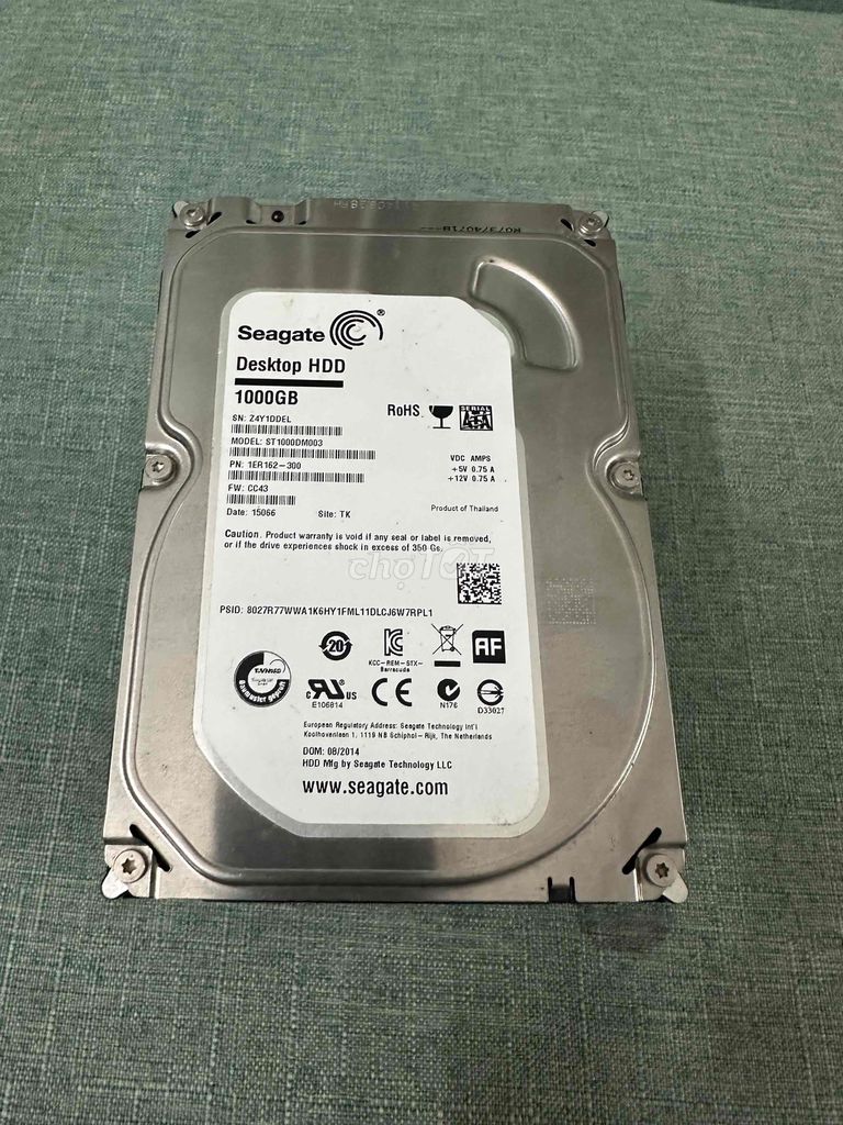 Thanh lý rẻ HDD 2T (100k), 1T (50k)