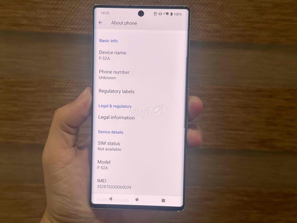 Fujitsu F52A 128GB Trắng ok giống Samsung Note 10. Mua bán Điện thoại tại Quận Cầu Giấy Hà Nội được đăng bởi Mr Trường hình 1