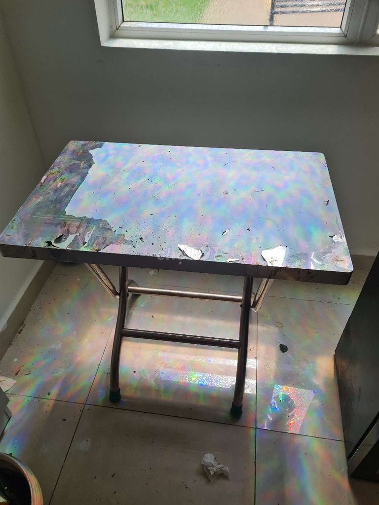 Bàn ăn Inox 80x50x75cm. Mua bán Bàn ghế tại Quận 8 Tp Hồ Chí Minh được đăng bởi Đỗ Hồng Quang hình 1