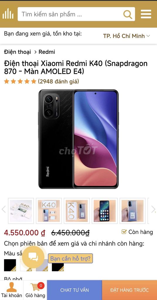 Xiaomi Redmi K40 Đen. Mua bán Điện thoại tại Huyện Giồng Trôm Bến Tre được đăng bởi Hải Ken hình 1