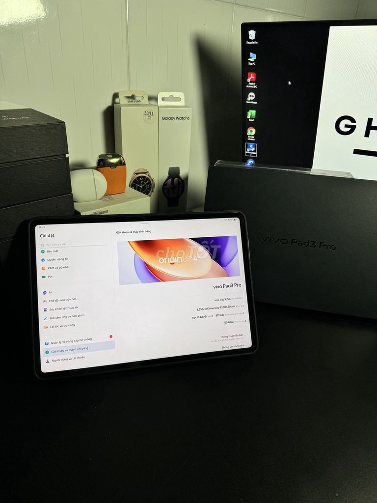 Vivo Pad 3 Pro Xám 16/512Gb New Fullbox