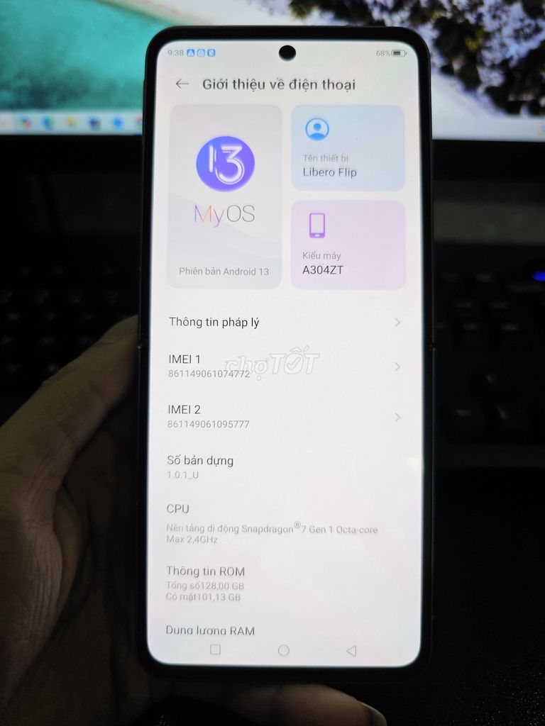 ZTE Libero Flip 6GB/128GB . Mua bán Điện thoại tại Quận Gò Vấp Tp Hồ Chí Minh được đăng bởi N T T  hình 1