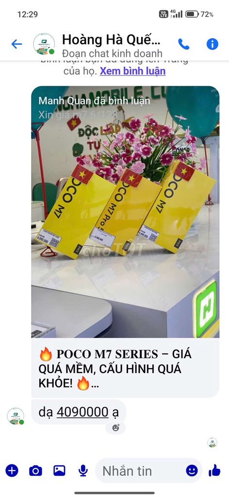 POCO M7 Đã sử dụng. Mua bán Điện thoại tại Huyện Quế Võ Bắc Ninh được đăng bởi minh vy hình 1
