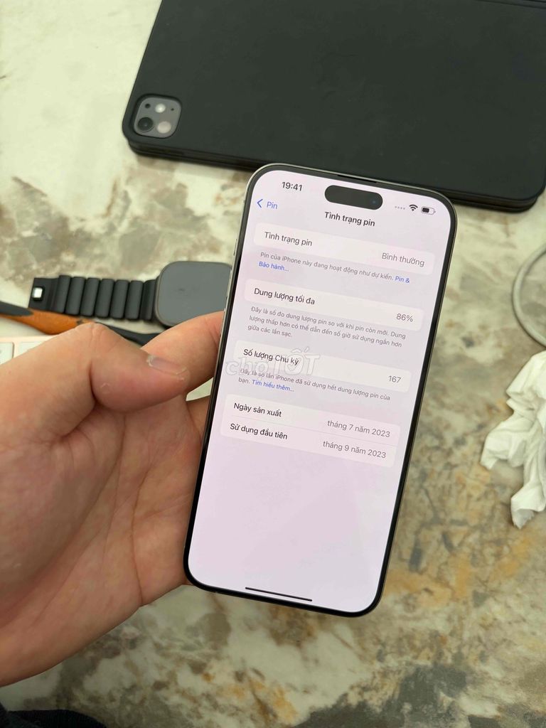 Apple iPhone 15 Pro Max 256GB Titan VN/A. Mua bán Điện thoại tại Huyện Thanh Trì Hà Nội được đăng bởi Đoàn Xuân Tùng hình 1
